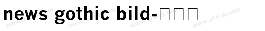 news gothic bild字体转换